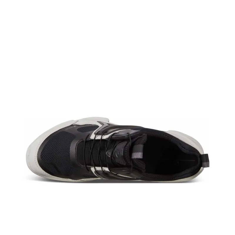 Ecco Biom Fjuel Water-Resistant Low-Top Chunky Sneakers Women's Black White-2