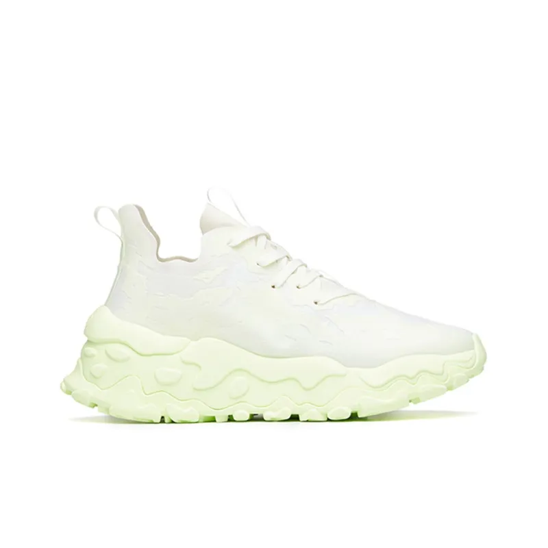 ANTA Chunky Sneakers Men Low Top White/Neon Green-1