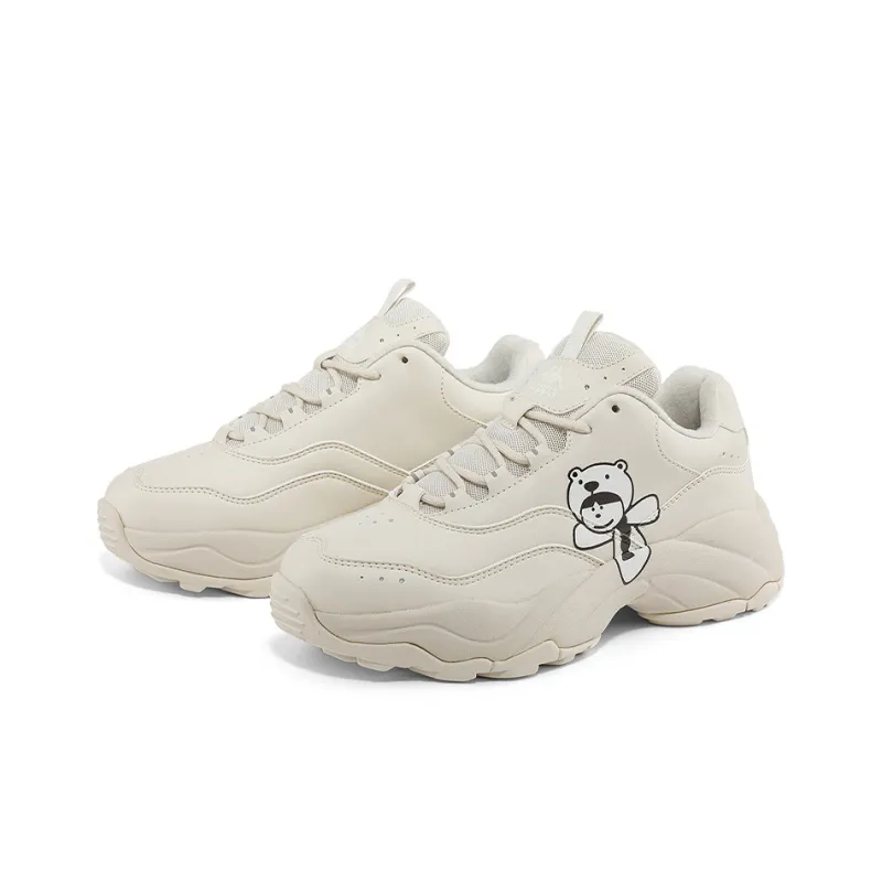 Kappa Abrasion Resistant Low Top Chunky Sneakers Women's Khaki-2