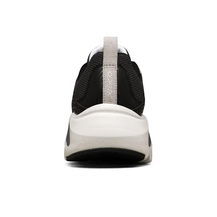 Skechers Stamina Airy Low Top Running Shoes Black/White Women's-3