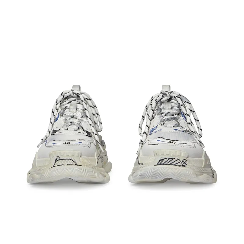 Balenciaga Triple S 'White' Women's-4