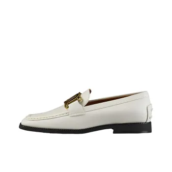 TOD'S Leather Chain link Detail Loafers