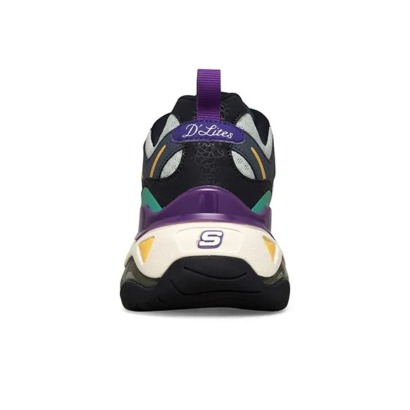 Skechers D'Lites Low Top Daddy Shoes Blue/Purple Women's-3