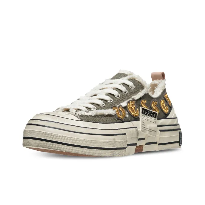 VESSEL Durable Breathable Low Top Canvas Shoes Unisex Green-3