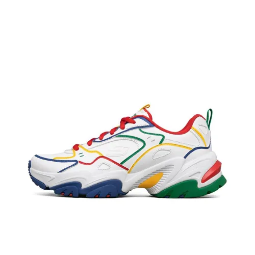 Skechers Stamina V2 Chunky Sneakers Women's Low Top White/Multicolor