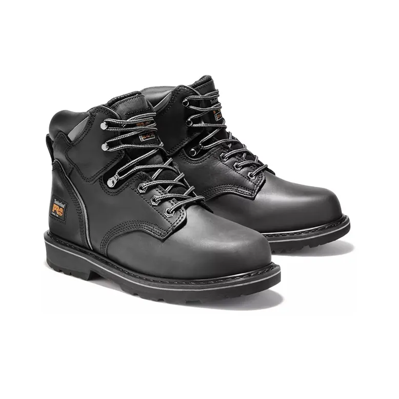 Timberland Pro Pit Boss 6 Inch Steel Toe Boot 'Black Oiled Nubuck'-2