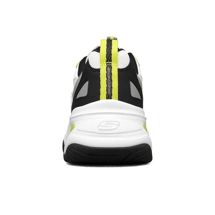 Skechers D Lites 4.0 Low Dad Shoes White/Black/Grey-3