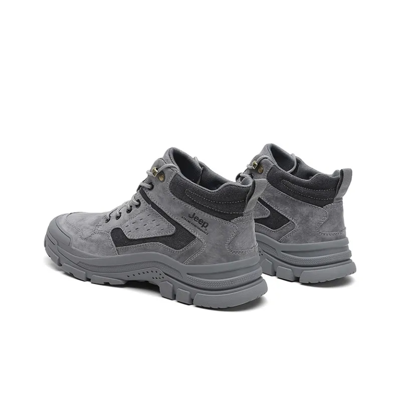 Jeep Durable Cushioning Short Outdoor Boots Men's Gray-3