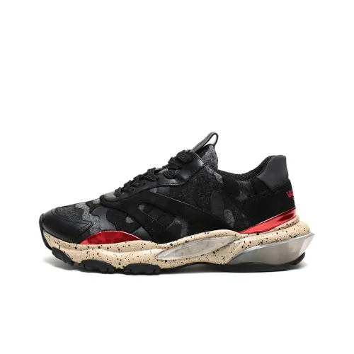 Valentino Bounce Low Top Chunky Sneakers Men's Black