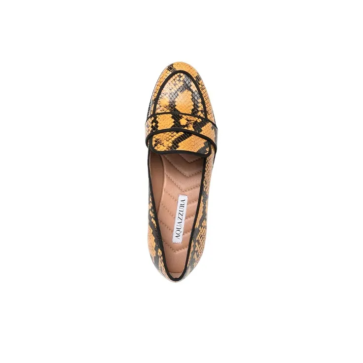 AQUAZZURA Flat Shoes Women's Snakeskin Print-3