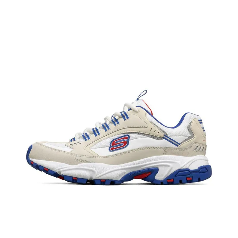 Skechers Stamina Low Running Shoes White/Red/Yellow-0