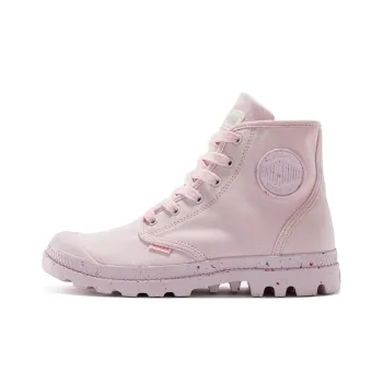 Palladium Pampa Hi Icecream Breathable Wear-Resistant Slip-Resistant High-Top Canvas Shoes Unisex Light Pink