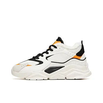 Anta Life Collection Coverage Anti Slip And Wear Resistant High Top Chunky Sneakers Men's Ivory White/Black