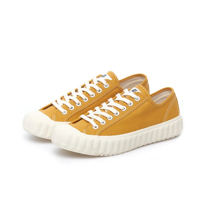 Excelsior Canvas Shoes Unisex Low Top White/Yellow-1