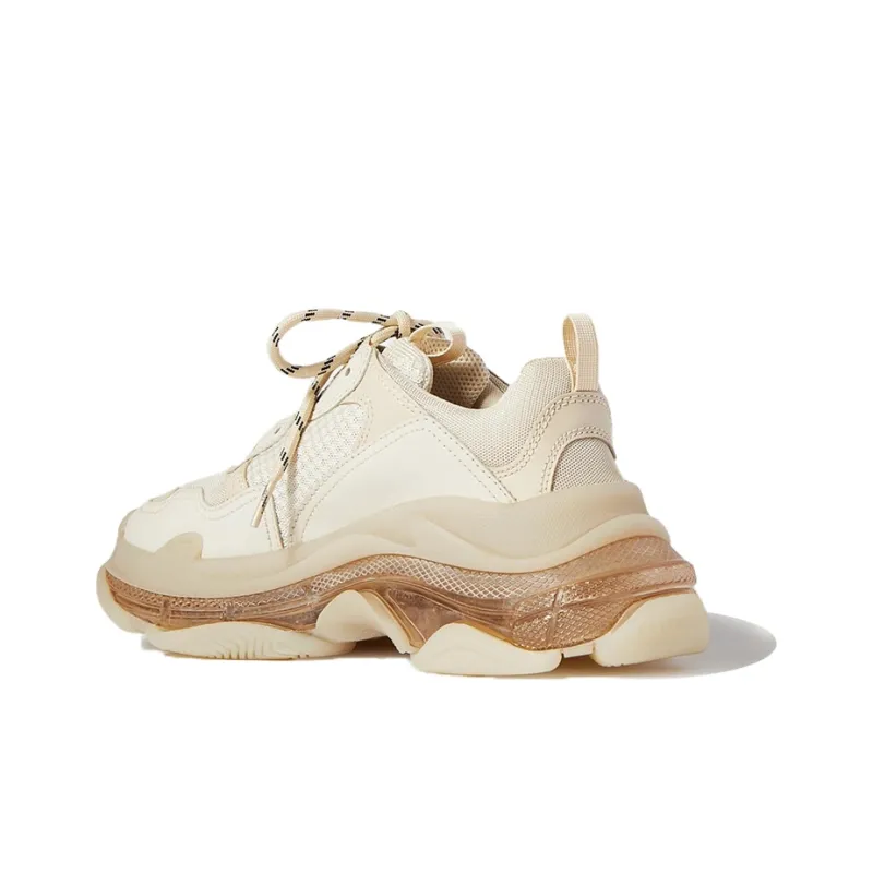 Balenciaga Triple S Clear Sole Beige Women's-4