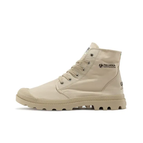Palladium Pampa Anti Slip And Wear Resistant Breathable Cushioning High Top Canvas Shoes Unisex Desert