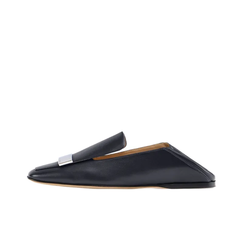 SERGIO ROSSI Sr1 Square-toe Collapsible-heel Loafers-0