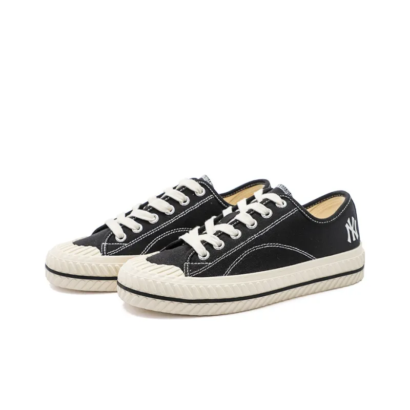 MLB Playball Wear Resistant Low Top Canvas Shoes Unisex Black-2