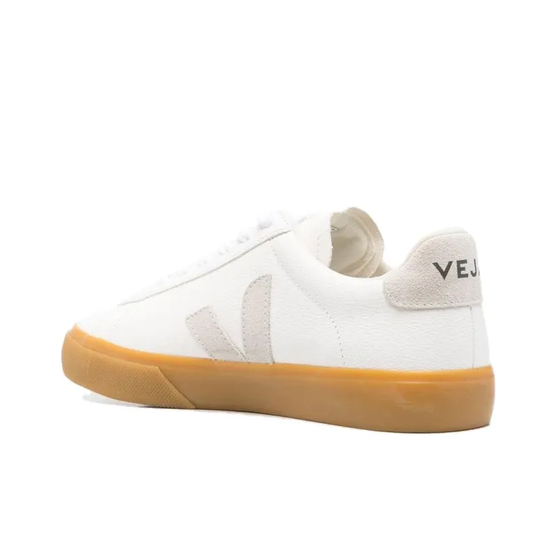 VEJA Campo Chromefree Lace Up Sneakers 'White Natural Brown'-3
