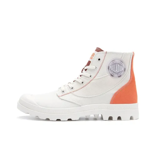 Palladium Pampa Canvas Shoes Unisex High-Top Cotton Candy/Oil Peach