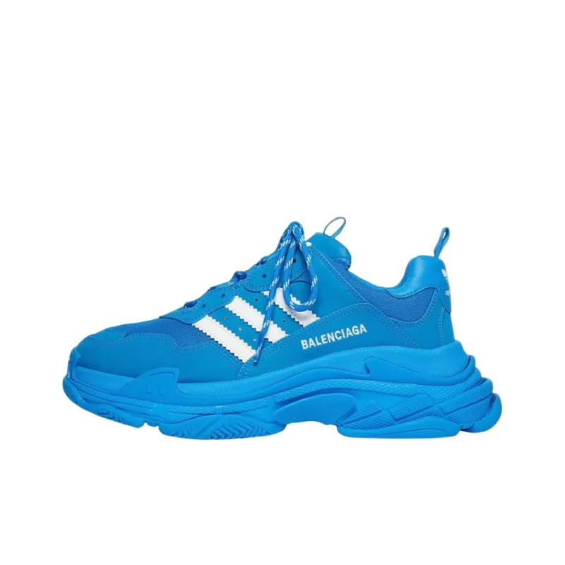 Balenciaga Triple S Adidas Blue White-0