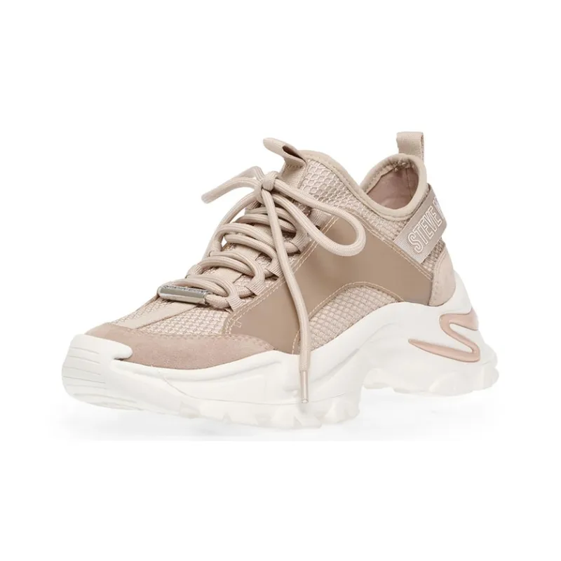 STEVE MADDEN Chunky Sneakers Women's Low-Top Nude-1