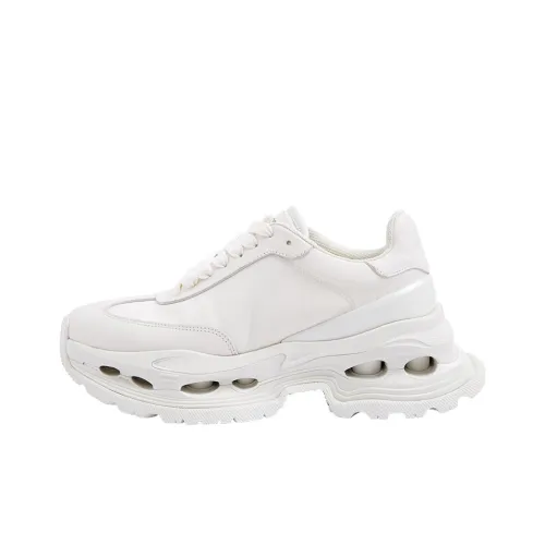 UOOYAA Low-Top Chunky Sneakers Women's White