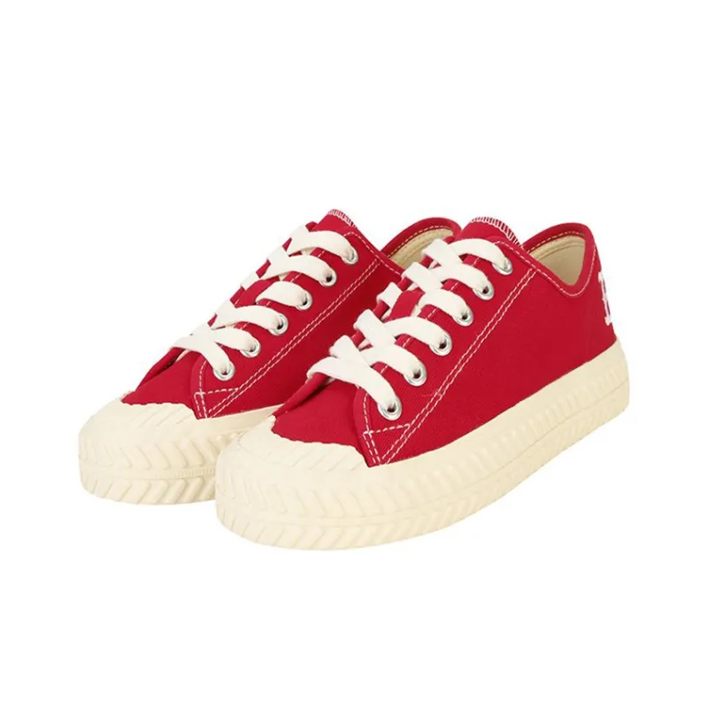 MLB Playball Wear Resistant Low Top Canvas Shoes Unisex Red-1