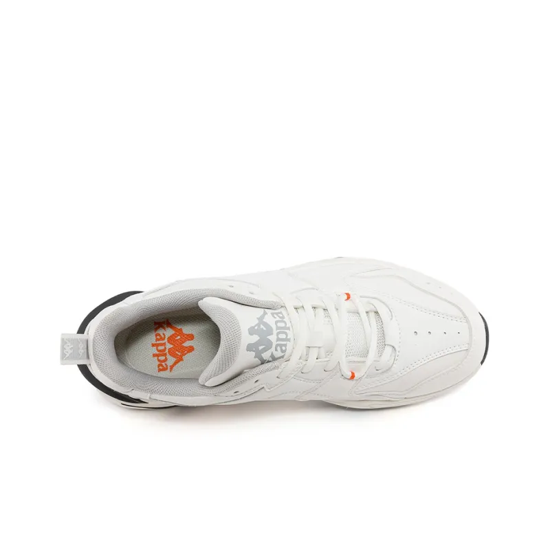 Kappa Anti-Slip Wear-Resistant Low-Top Chunky Sneakers Unisex White-5