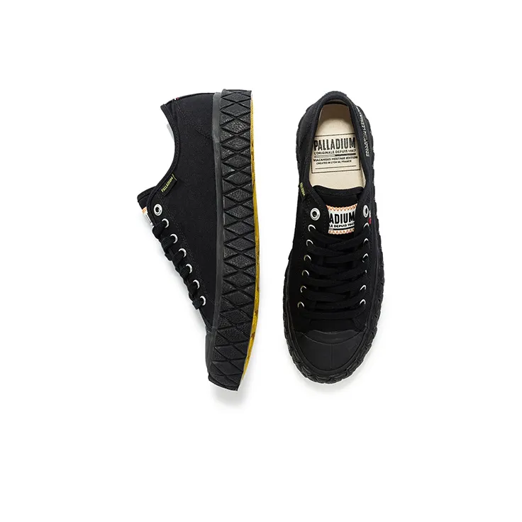 Palladium Palla Ace CVS Anti Slip And Wear Resistant Breathable Low Top Canvas Shoes Unisex Black-3