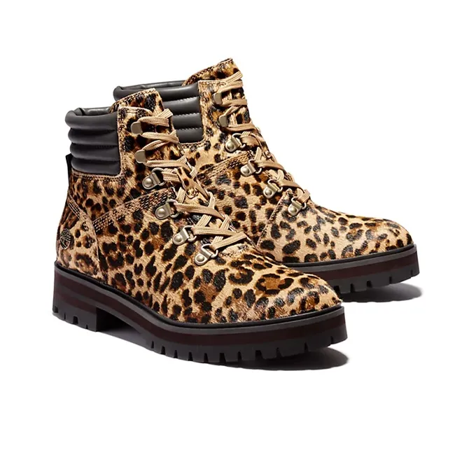 Timberland London Square Mid Hiker Boots 'Brown Leopard Print' Women's-1