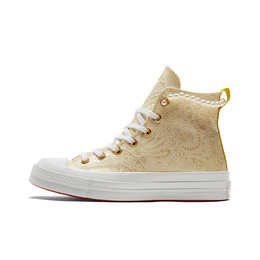 Converse 1970s Canvas Shoes Unisex High Top Champagne Gold White POIZON