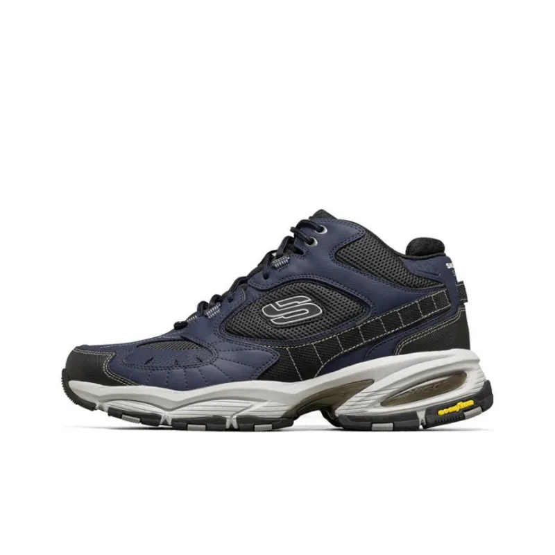 Skechers Vigor 3.0 Anti Slip And Wear Resistant Support Mid Top Chunky Sneakers Men's Marine Blue-0