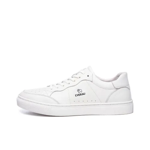 EVERAU Skateboard Shoes Men Low-Top White