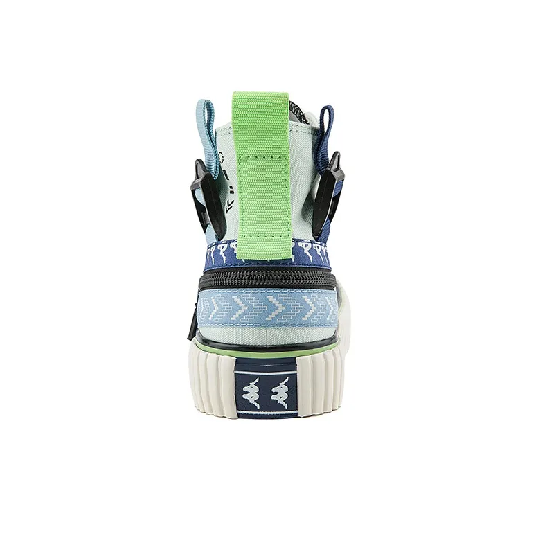 Kappa Gamer DJ Coverage Wear Resistant High Top Canvas Shoes Unisex Sail Blue-5