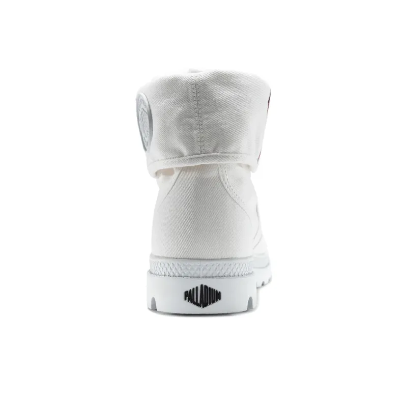Palladium Pallabrouse Bgy Con Anti Slip Wear Resistant High Top Canvas Shoes Unisex White-3