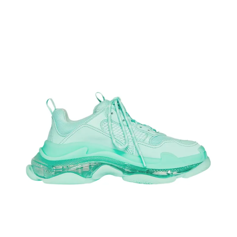 Balenciaga Triple S Clear Sole Green Women's-1