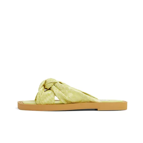 Jimmy Choo Tropica Flat Casual Single Shoes Women's Yellow