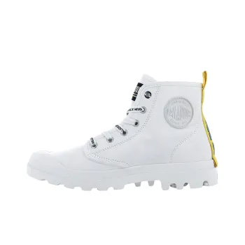 Palladium Pampa Dare REW FWD Anti Slip And Wear Resistant Breathable High Top Canvas Shoes Unisex White