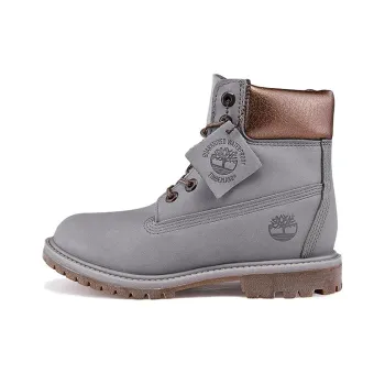Timberland 6 Inch Premium Waterproof Boots 'Steeple Grey Waterbuck Gunmetal Metallic Collar' Women's