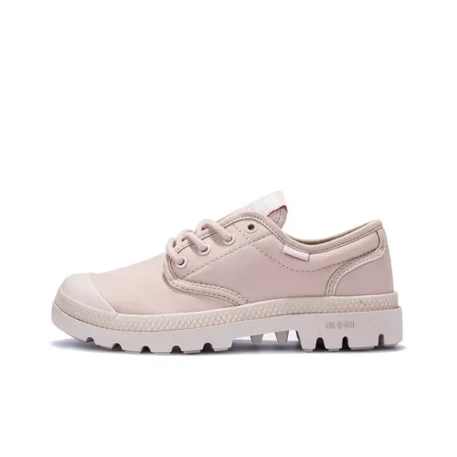 Palladium Pampa Oxford Lite Wear-Resistant Low-Top Canvas Shoes Unisex Light Pink