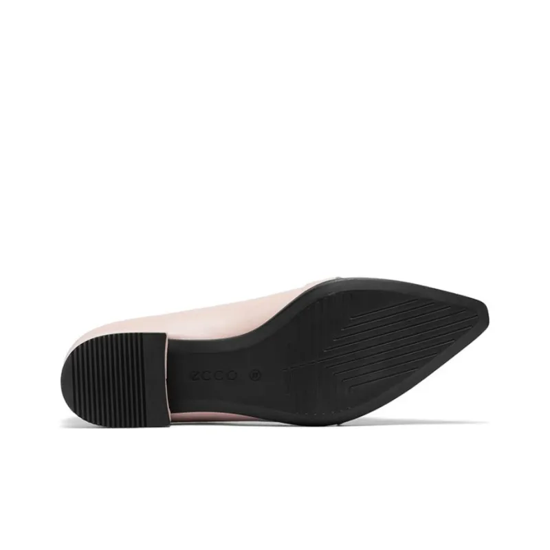 Ecco 20 Pointed Toe Collection Casual Single Shoes Women's Nude Pink-4