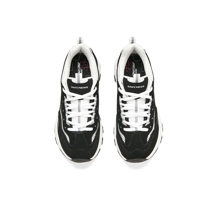 Skechers D'Lites 'Black White' Women's-2