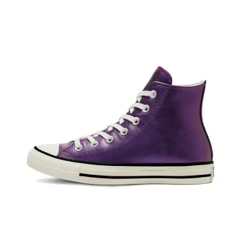 Converse Shiny Metals Chuck Taylor All StarHigh Top Leather Purple Women's