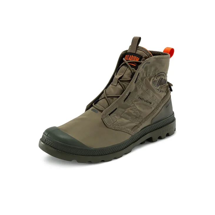 Palladium Pampa Travel Lite Slip Resistant, Abrasion Resistant, Lightweight High Top Canvas Shoes Unisex Dark Green-1