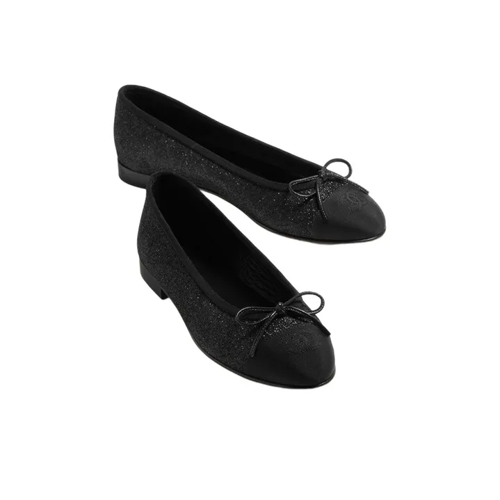 CHANEL Flat Shoes Women's Black-2
