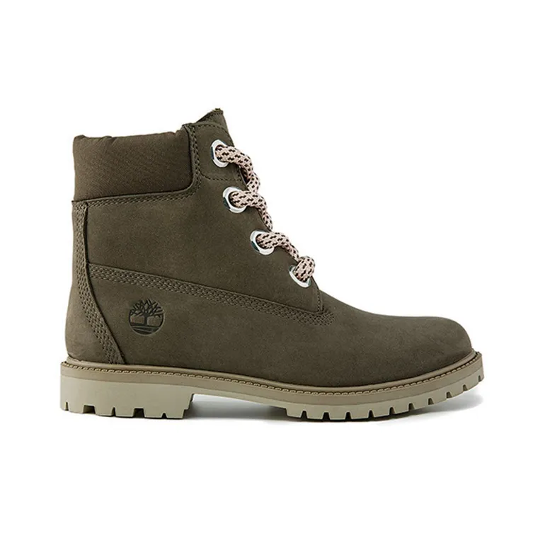 Timberland 6 Inch Premium Waterproof Wide Fit Boot 'Olive Nubuck' Women's-1