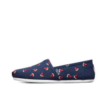 Skechers Bob's Plush Women's Casual Shoes Low-Top Women's Blue Red