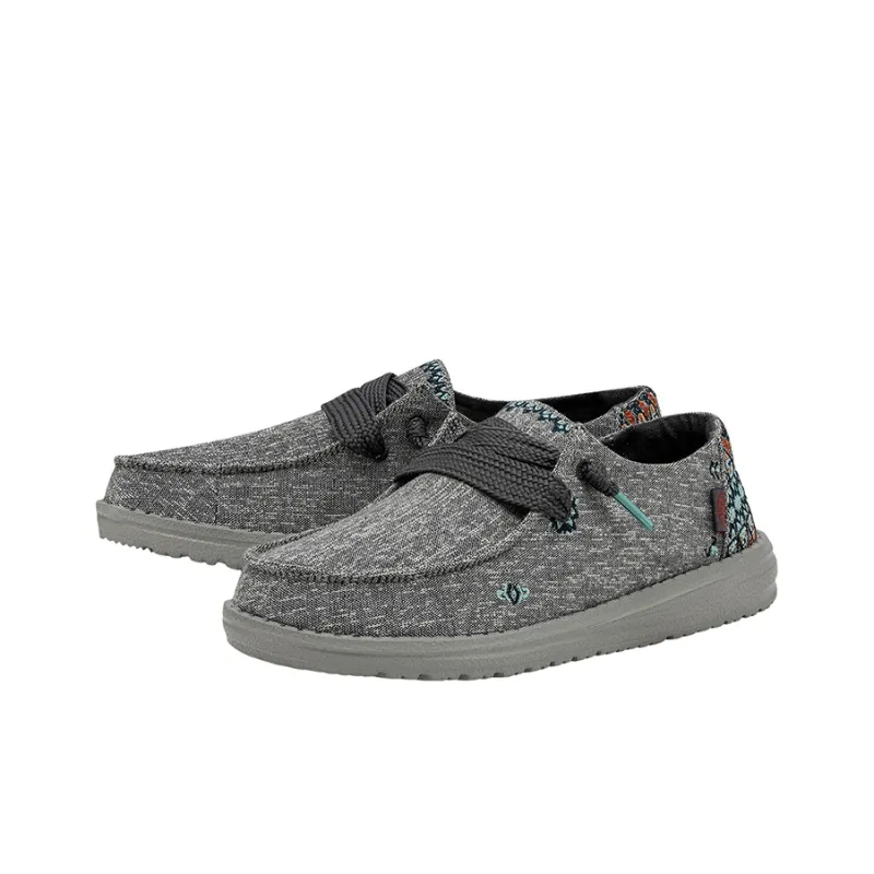 Heydude Casual Single Shoes Women's Elegant Gray-1