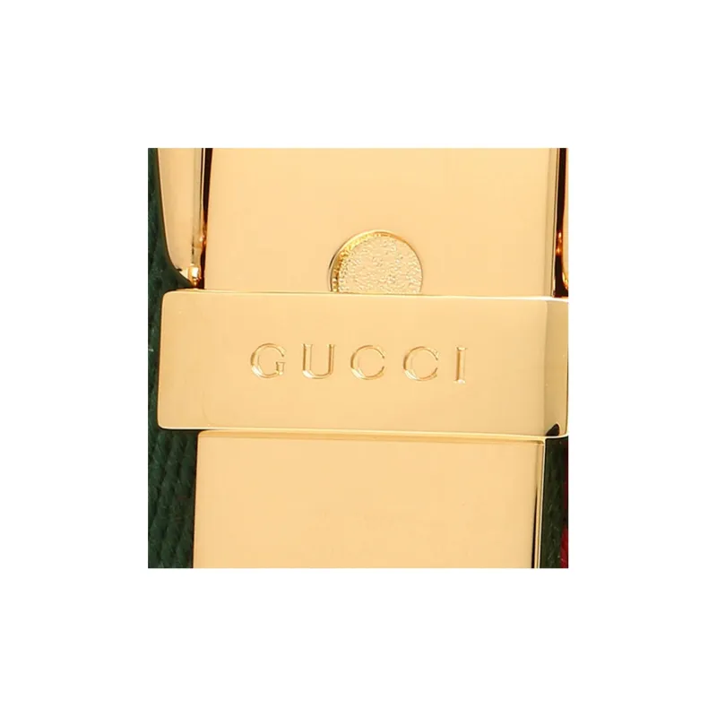 GUCCI Sylvie Leather Wallet Regular Women's Black-4